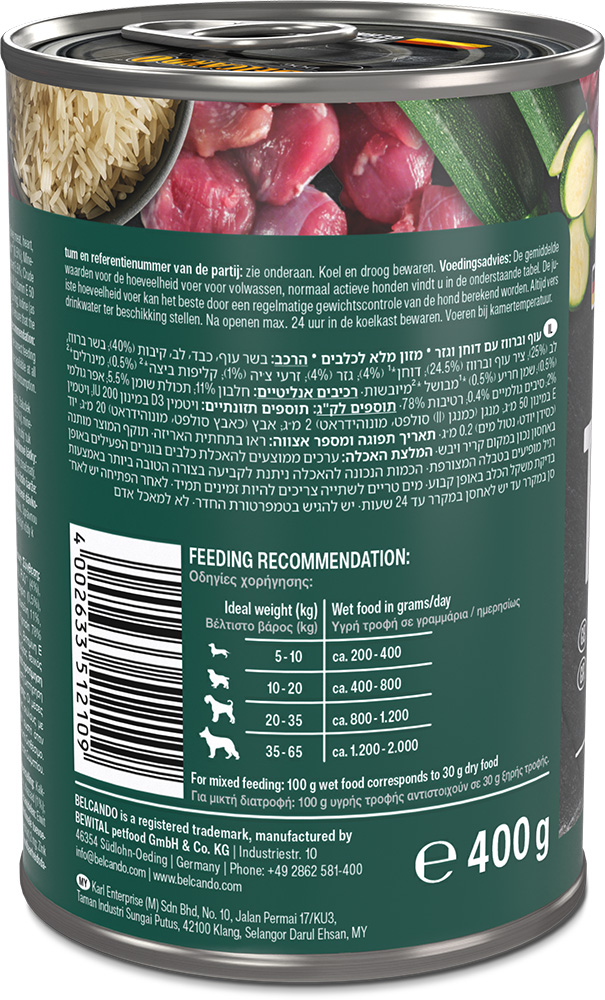 Belcando 400g/6kpl TURKEY Super Premium