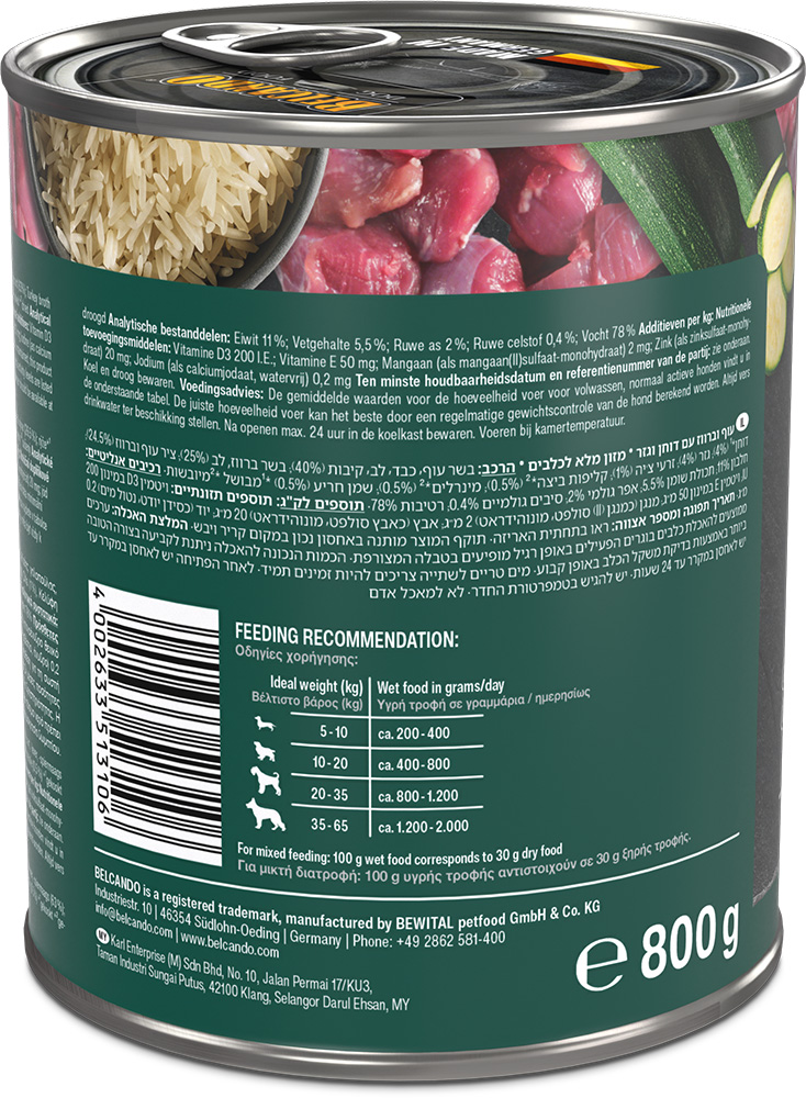 Belcando 800g/6kpl TURKEY Super Premium