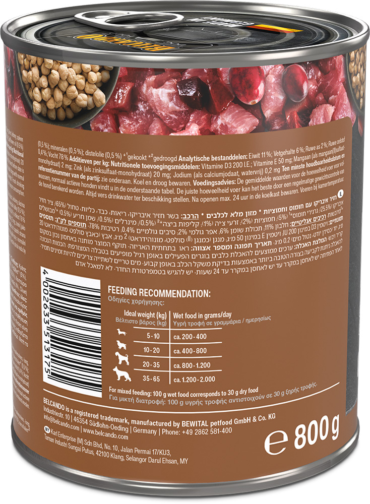 Belcando 800g/6kpl IBERICO Super Premium