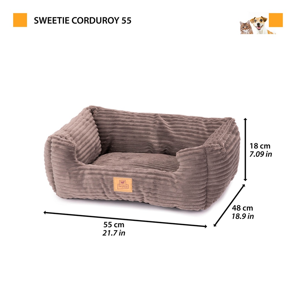 Ferplast Sweetie Corduroy 55, dark grey