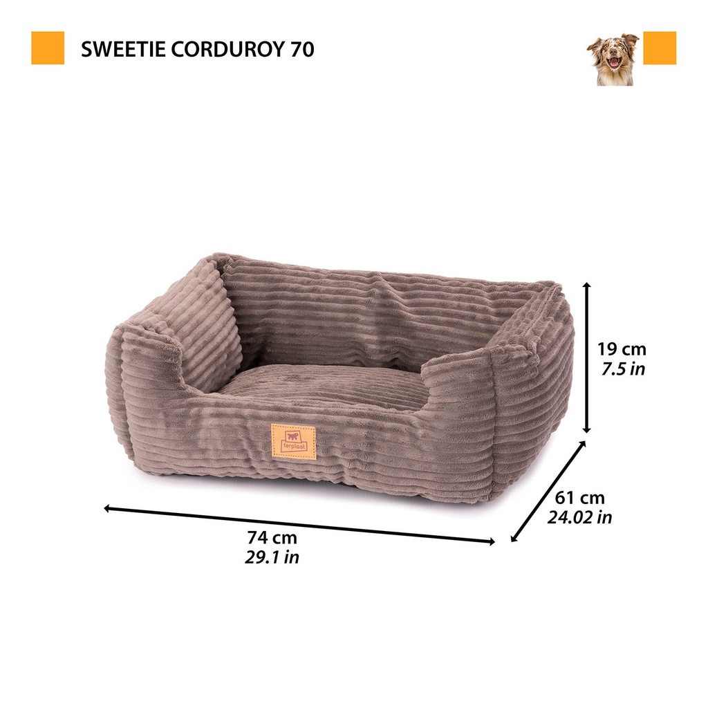 Ferplast Sweetie Corduroy 70, dark grey