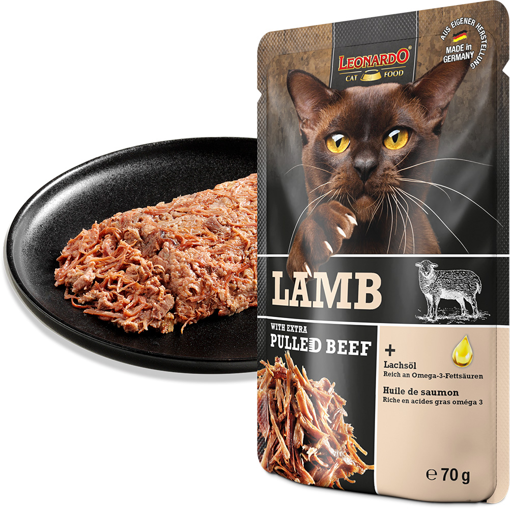 Leonardo 70g*16kpl LAMB +extra pulled Beef