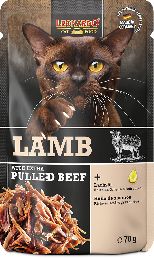 Leonardo 70g*16kpl LAMB +extra pulled Beef