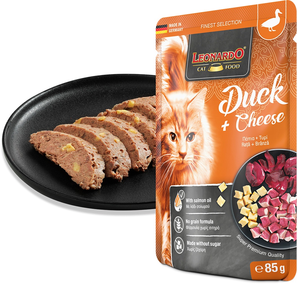 Leonardo 85g*16kpl Duck + Cheese