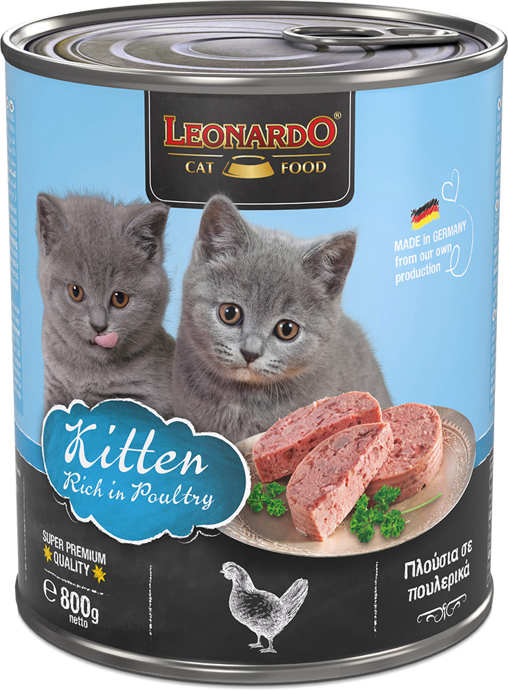 Leonardo 800g*6kpl KITTEN rich in poultry