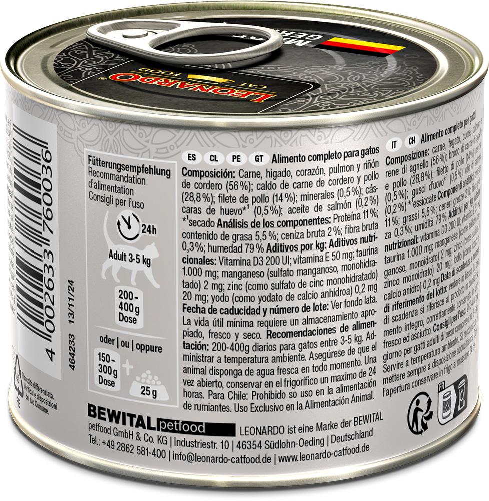 Leonardo 200g*6kpl LAMMAS Extra filee