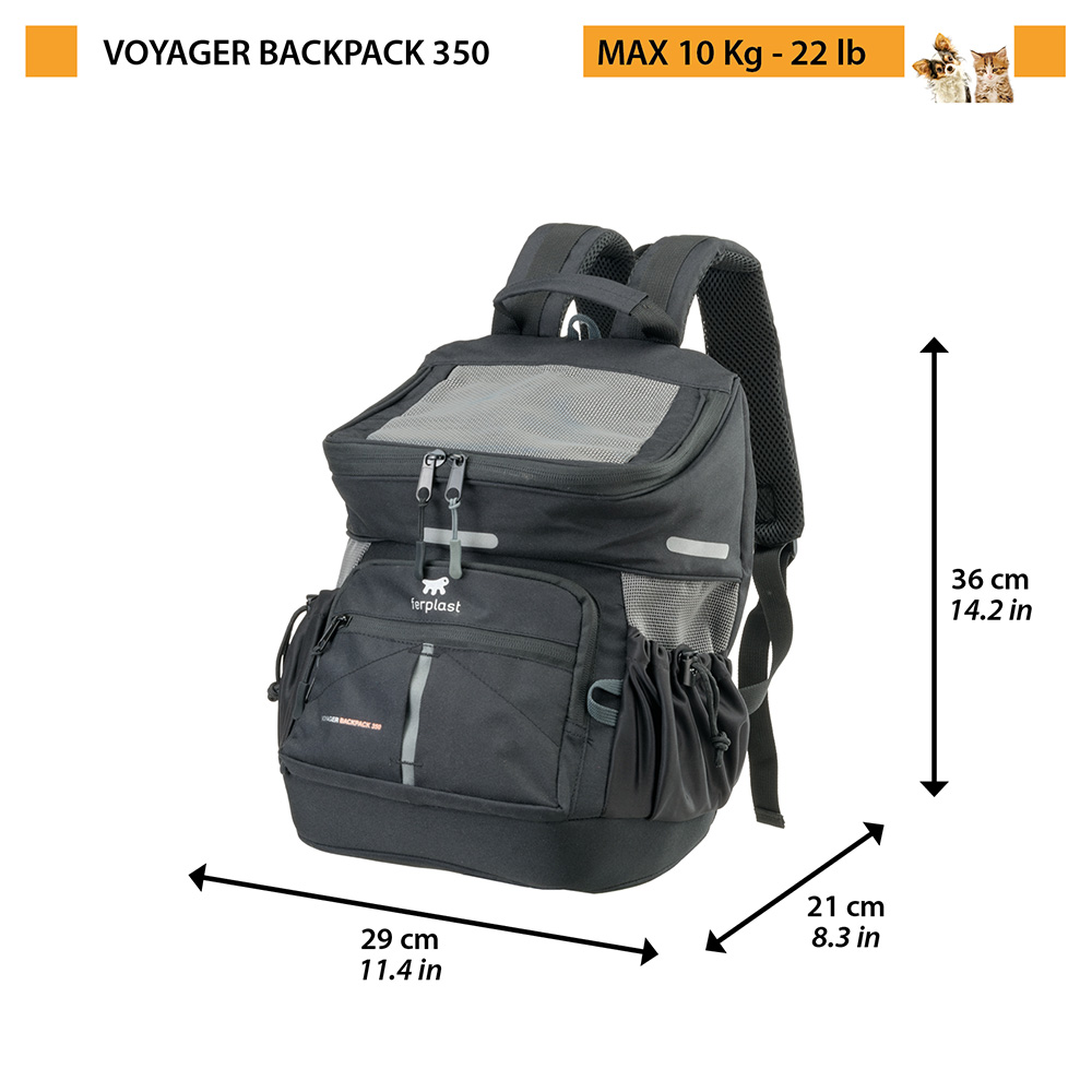 Ferplast Voyager reppu 350,musta