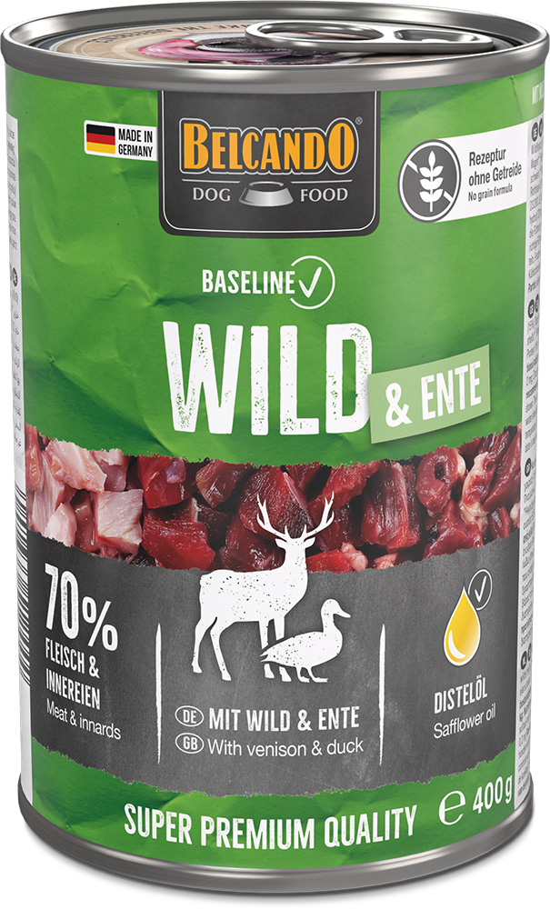 Baseline 400g*6kpl WILD & DUCK säilyke