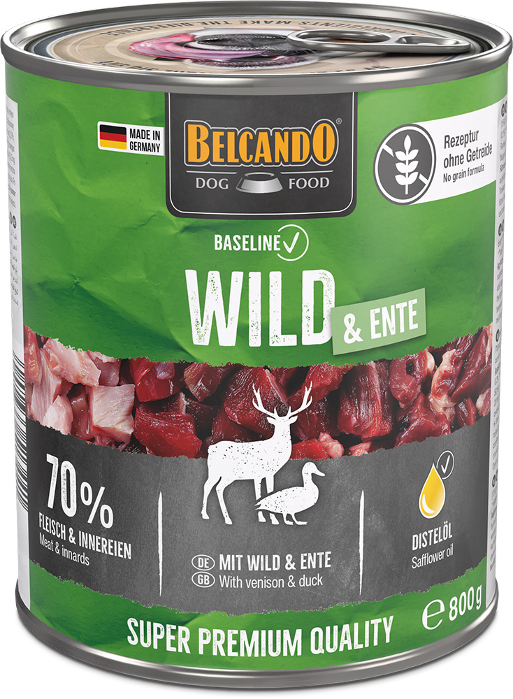 Baseline 800g*6kpl WILD & DUCK säilyke