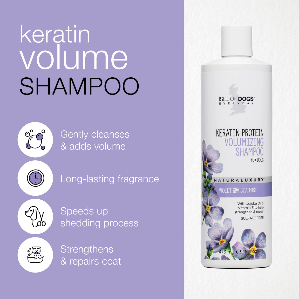 IOD Naturaluxury Keratin Volumizing 500ml shampoo