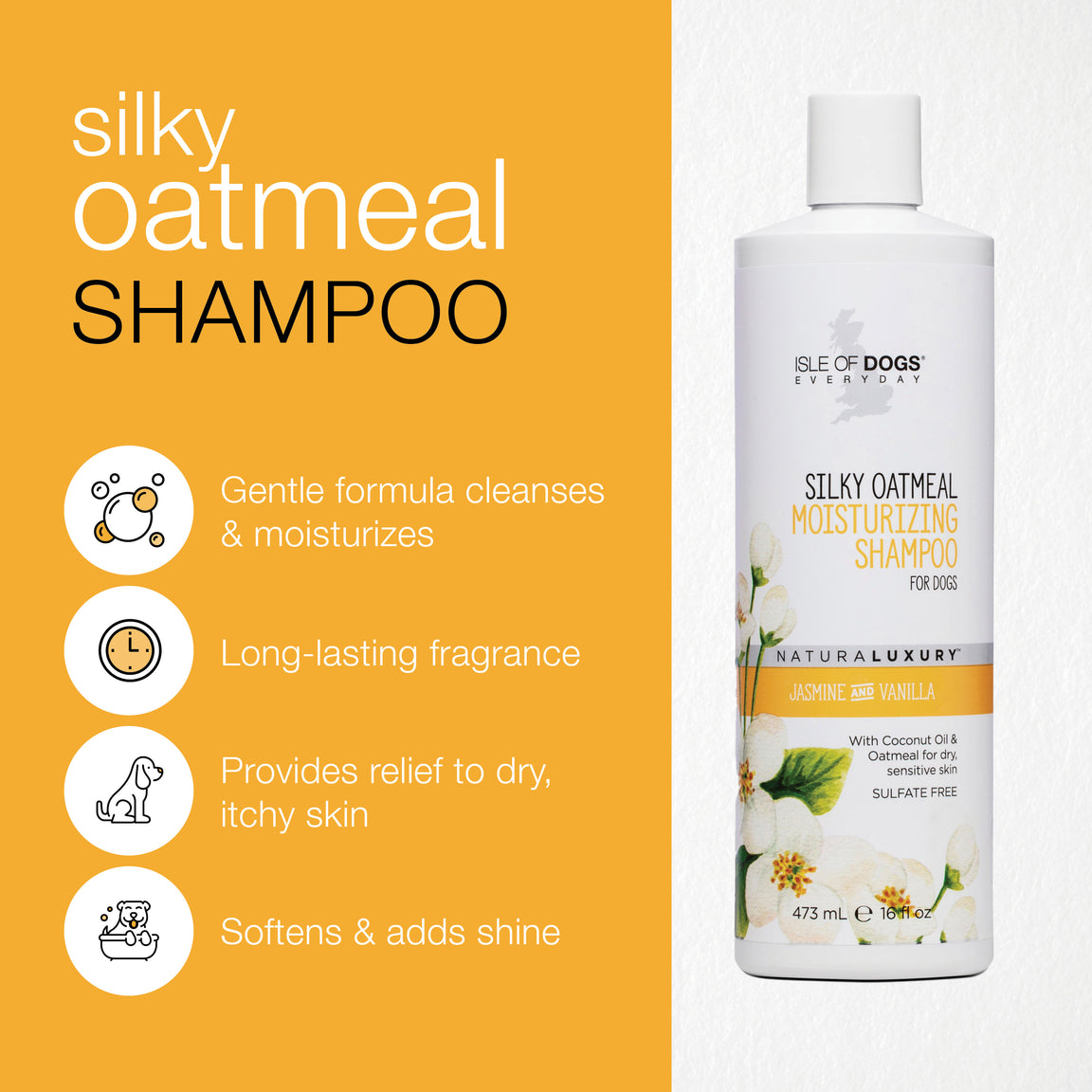 IOD Naturaluxury Silky Oatmeal 500ml shampoo