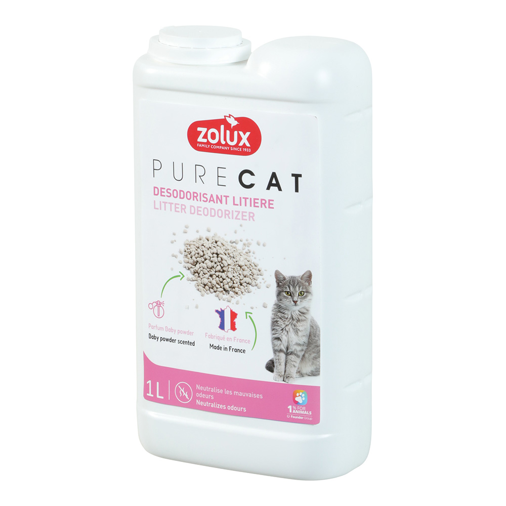 Zolux PURECAT Litter Deorizer babypowder 1L