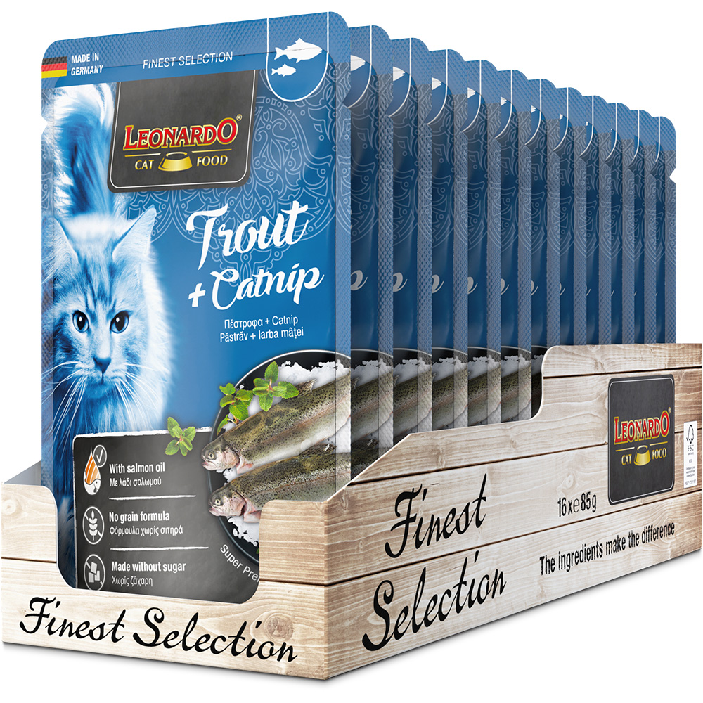Leonardo 85g*16kpl Trout + Catnip