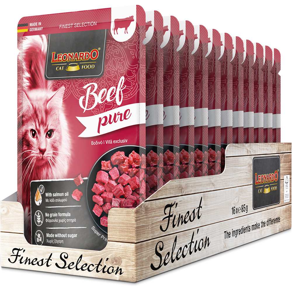 Leonardo 85g*16kpl Pure Beef