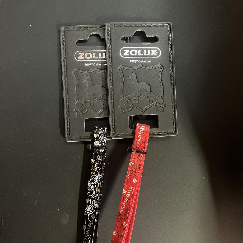 Zolux Envy Forever hihna 10mm 1,2m/red