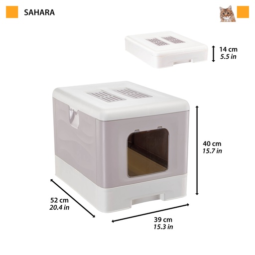 [72055115] Ferplast Sahara toilet