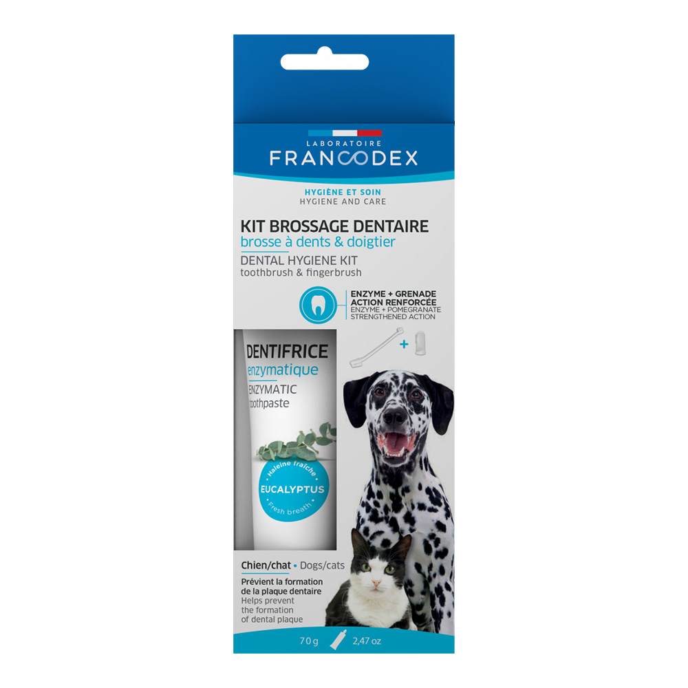 Francodex Dental hygiene kit +Enzymatic toothpaste