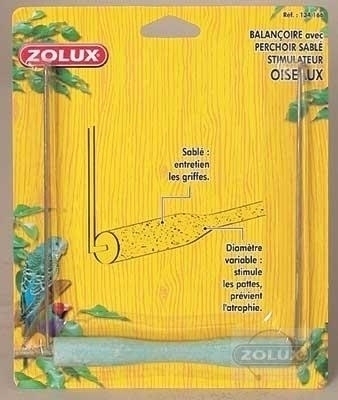 Zolux Bird sanded swinging perch