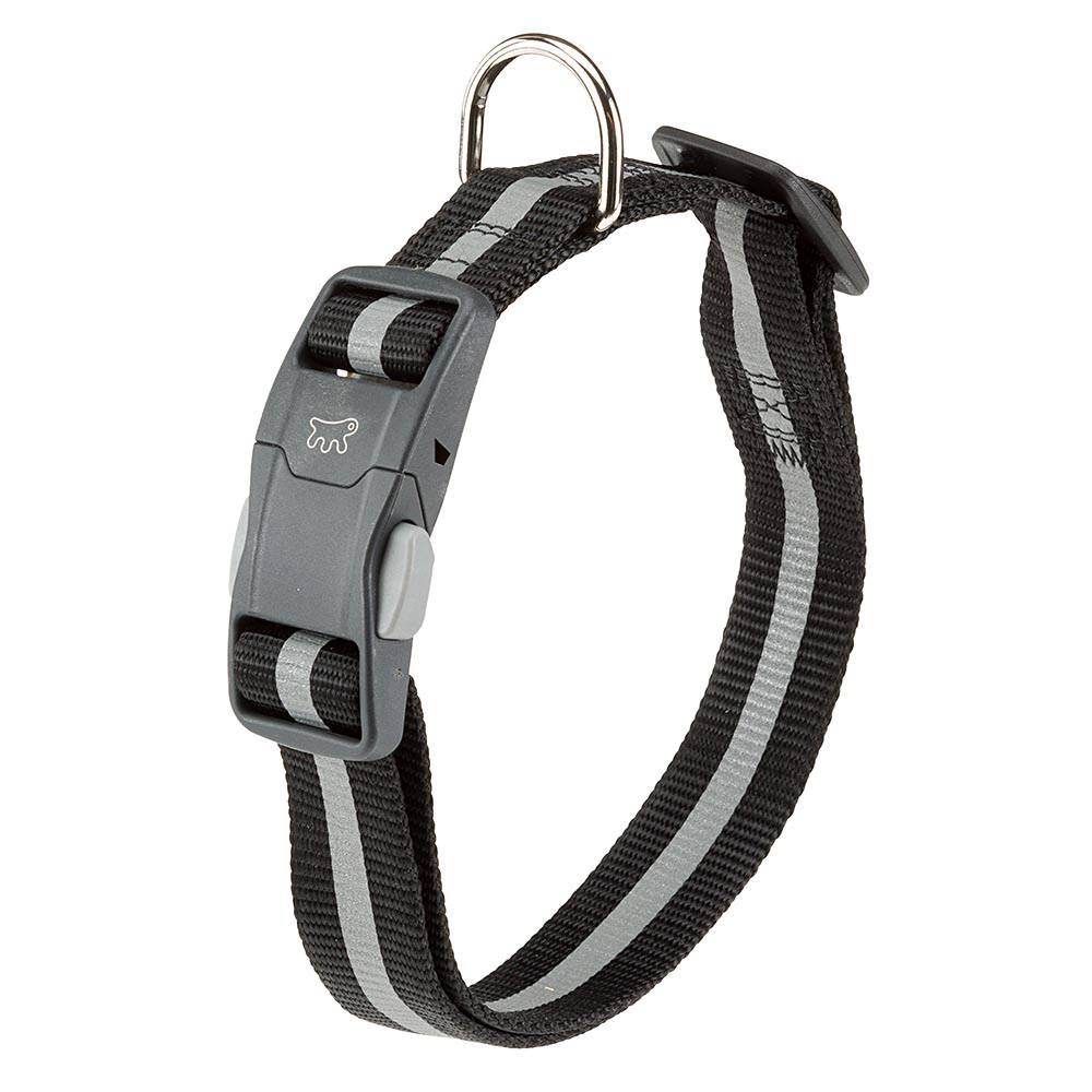 Ferplast Club reflex, magneettilukolla, musta 15mm
