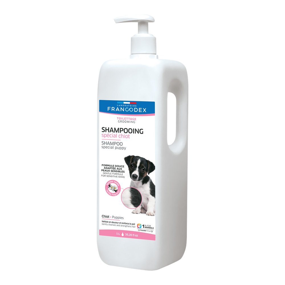 Francodex 1L shampoo koiran ja kissan pennuille