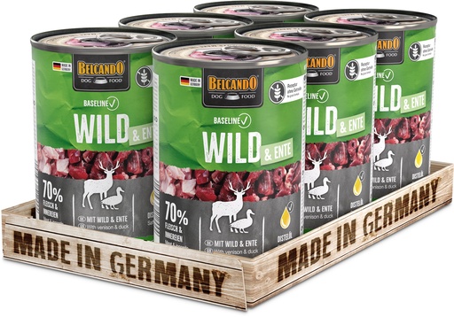 [512445] Baseline 400g*6kpl WILD & DUCK säilyke