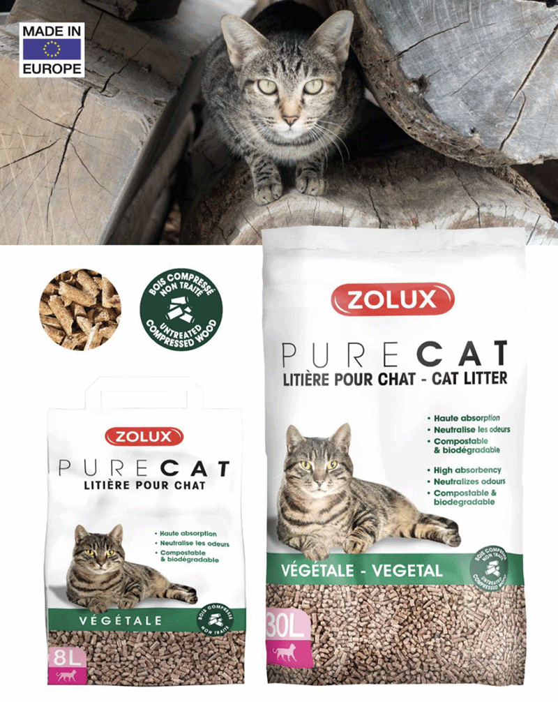 Zolux Purecat puukuivike pelletti 30L