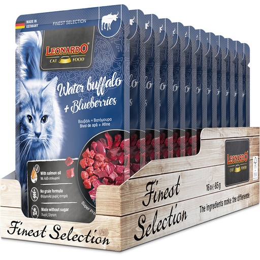 [756705 51] Leonardo 85g*16kpl Water Buffalo + blueberries