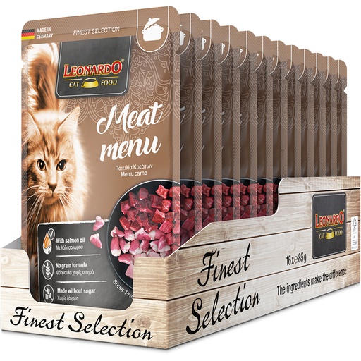 [756345 51] Leonardo 85g*16kpl Meat menu