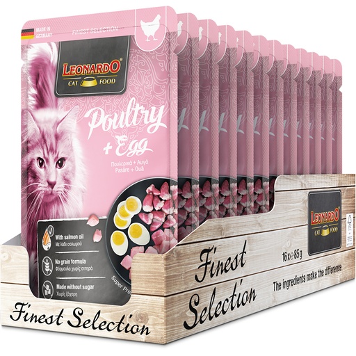 [756425 51] Leonardo 85g*16kpl Poultry + egg