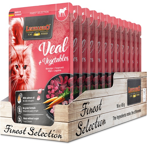 [756465 51] Leonardo 85g*16kpl Veal + vegetables