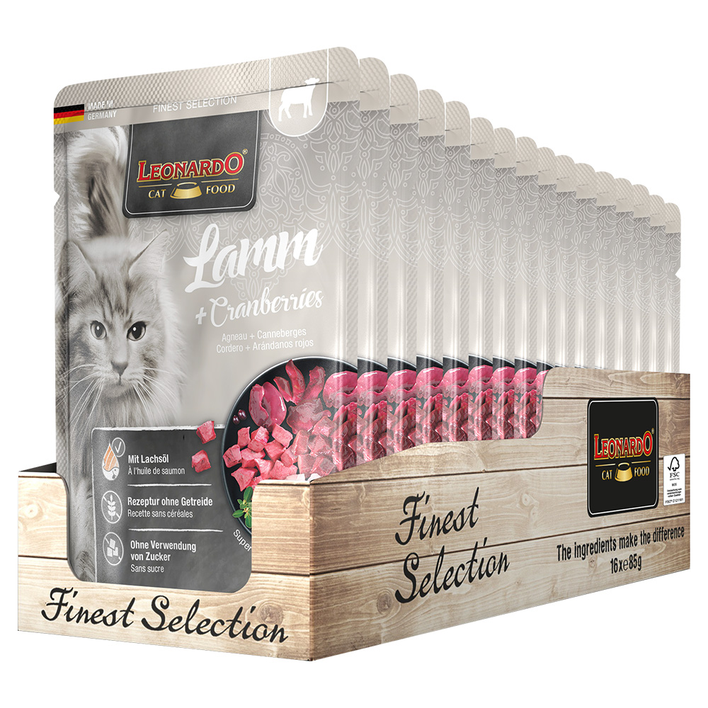 Leonardo 85g/16kpl Lamb &amp; Cranberries
