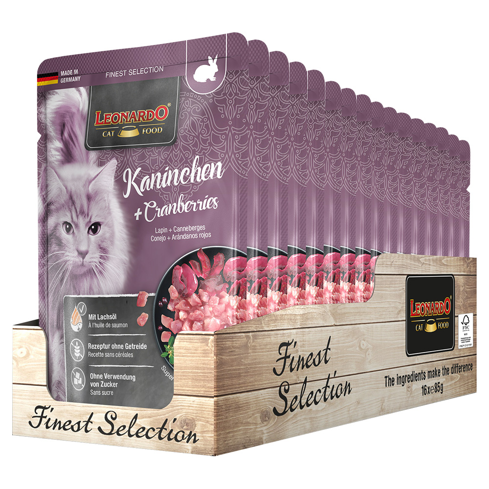 Leonardo 85g/16kpl RABBIT &amp; Cranberries