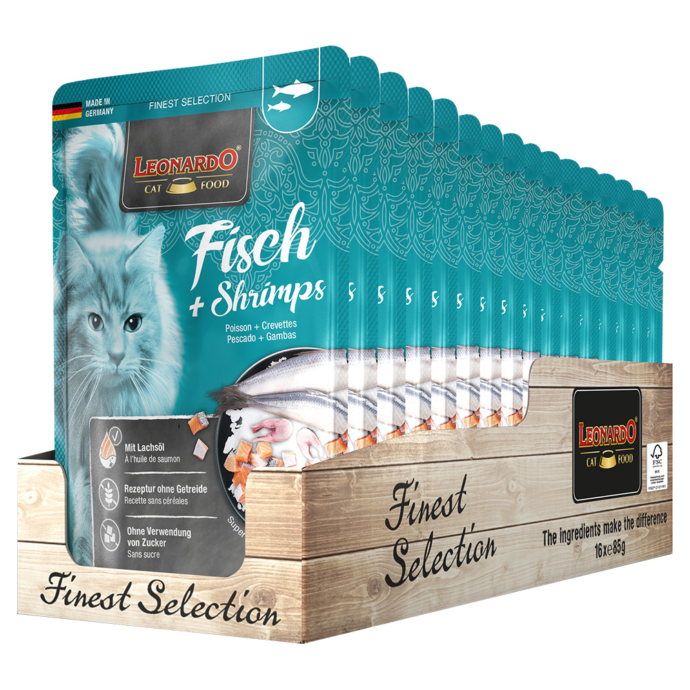 Leonardo 85g/16kpl Fish &amp; Shrimp
